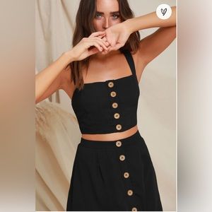 Lulus sweet as ever two piece vacation set.